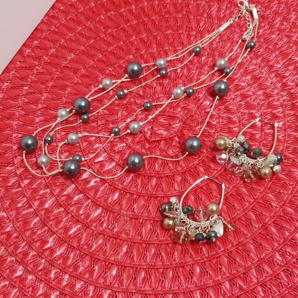 5 For 15 Rmn Necklace And Erring Set 8$